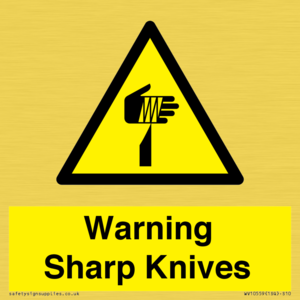 Warning Sharp Knives